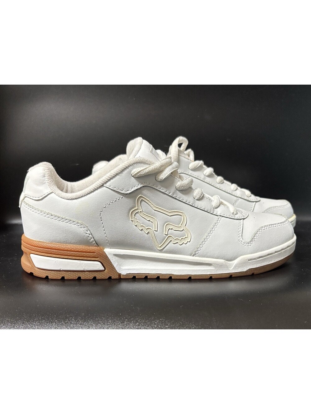 Fox Racing Concepts White Gum Skate Shoes Vintage 65031-008 Chunky BMX Retro